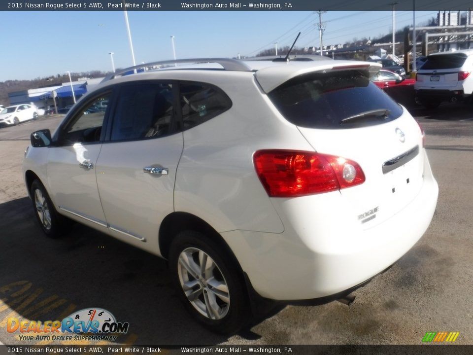 2015 Nissan Rogue Select S AWD Pearl White / Black Photo #7