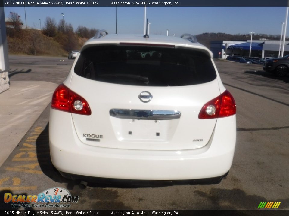 2015 Nissan Rogue Select S AWD Pearl White / Black Photo #8