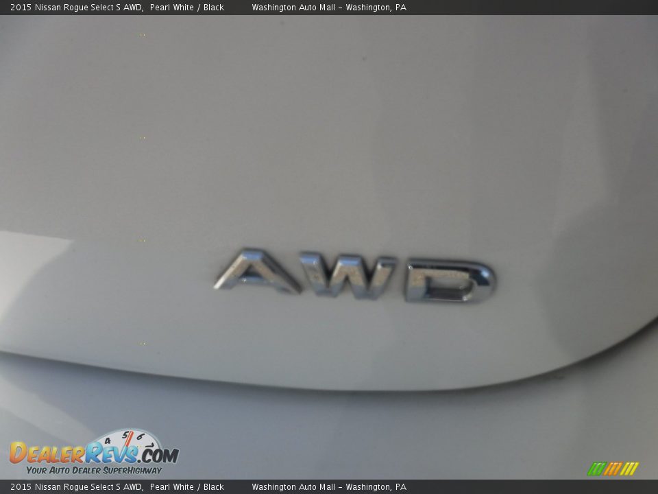 2015 Nissan Rogue Select S AWD Pearl White / Black Photo #10