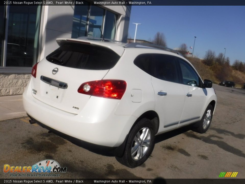 2015 Nissan Rogue Select S AWD Pearl White / Black Photo #11