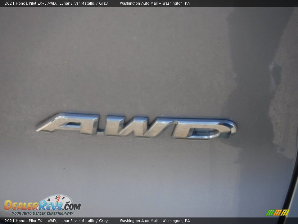 2021 Honda Pilot EX-L AWD Lunar Silver Metallic / Gray Photo #11