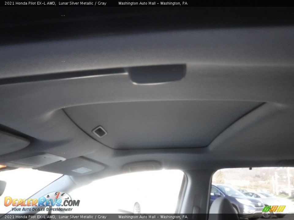 2021 Honda Pilot EX-L AWD Lunar Silver Metallic / Gray Photo #12