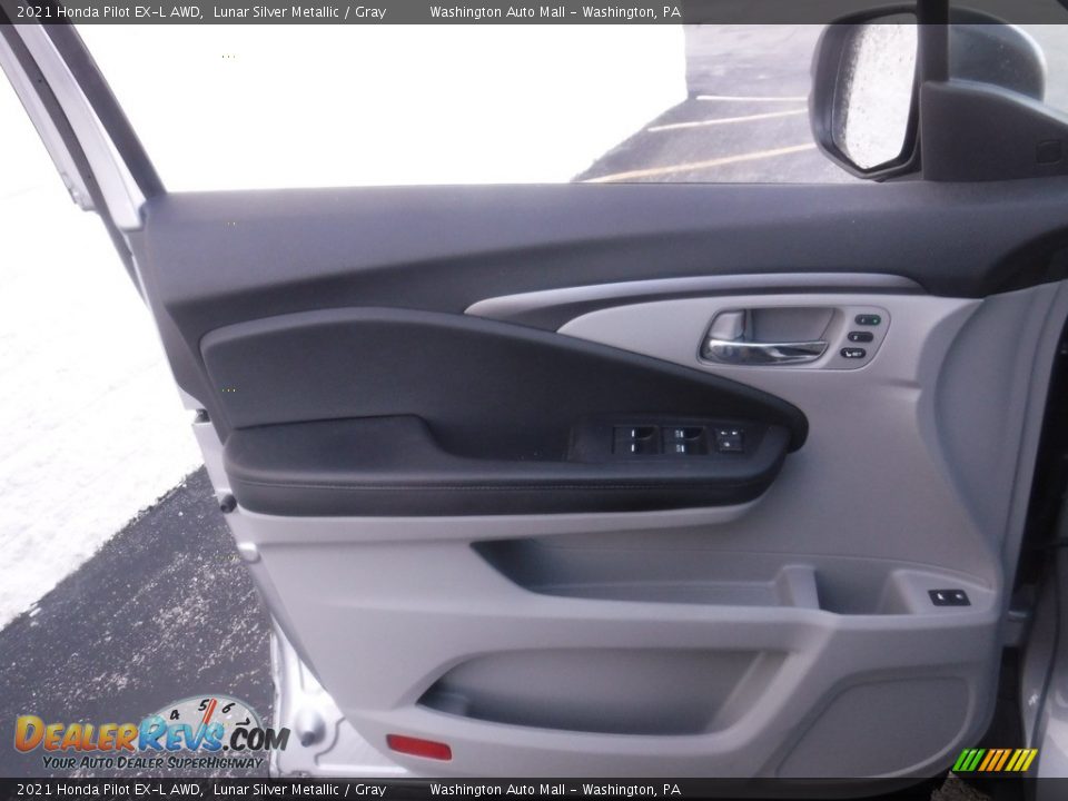 2021 Honda Pilot EX-L AWD Lunar Silver Metallic / Gray Photo #13