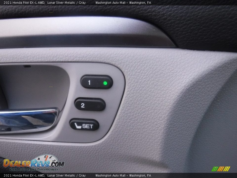 2021 Honda Pilot EX-L AWD Lunar Silver Metallic / Gray Photo #14