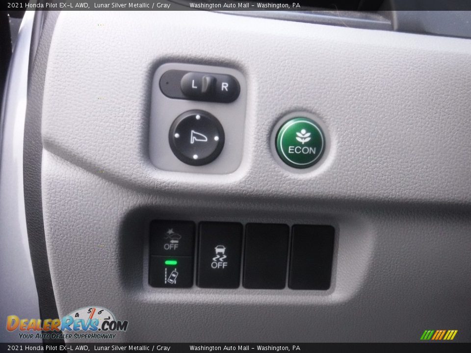 2021 Honda Pilot EX-L AWD Lunar Silver Metallic / Gray Photo #16