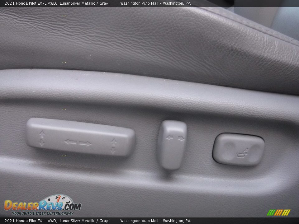 2021 Honda Pilot EX-L AWD Lunar Silver Metallic / Gray Photo #17