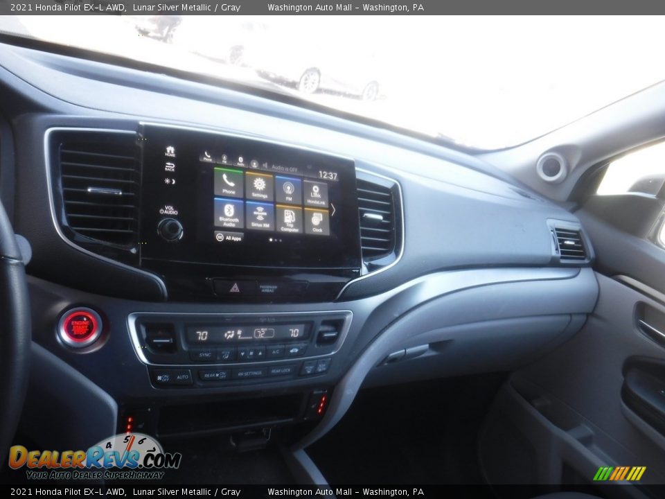 2021 Honda Pilot EX-L AWD Lunar Silver Metallic / Gray Photo #19