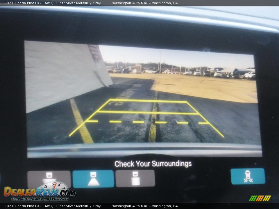 2021 Honda Pilot EX-L AWD Lunar Silver Metallic / Gray Photo #23