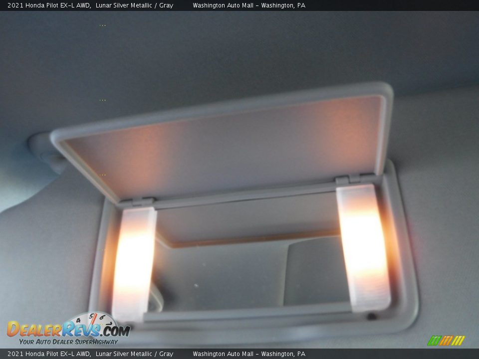 2021 Honda Pilot EX-L AWD Lunar Silver Metallic / Gray Photo #28