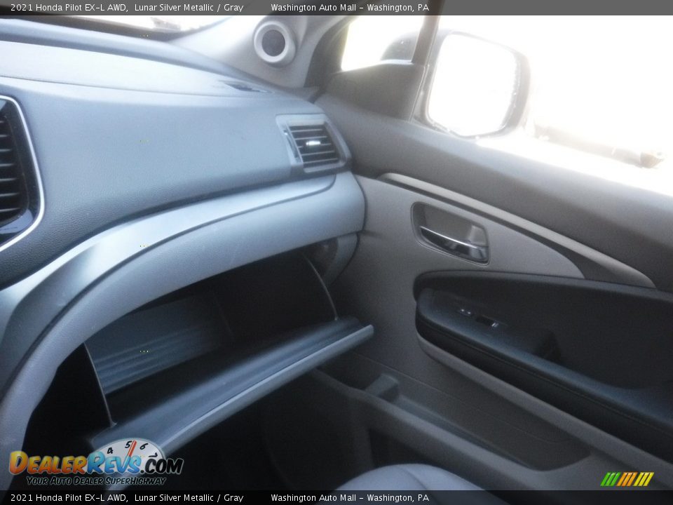 2021 Honda Pilot EX-L AWD Lunar Silver Metallic / Gray Photo #30