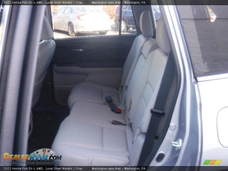 2021 Honda Pilot EX-L AWD Lunar Silver Metallic / Gray Photo #31