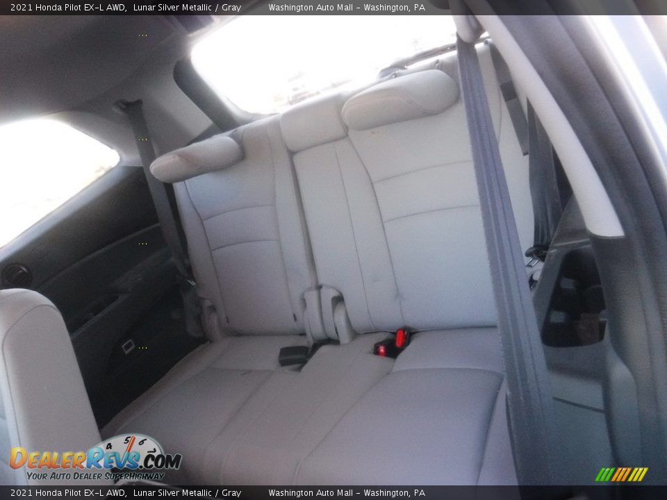 2021 Honda Pilot EX-L AWD Lunar Silver Metallic / Gray Photo #32