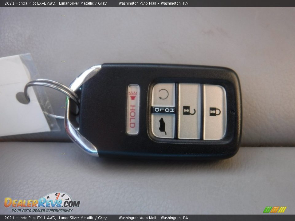 2021 Honda Pilot EX-L AWD Lunar Silver Metallic / Gray Photo #34