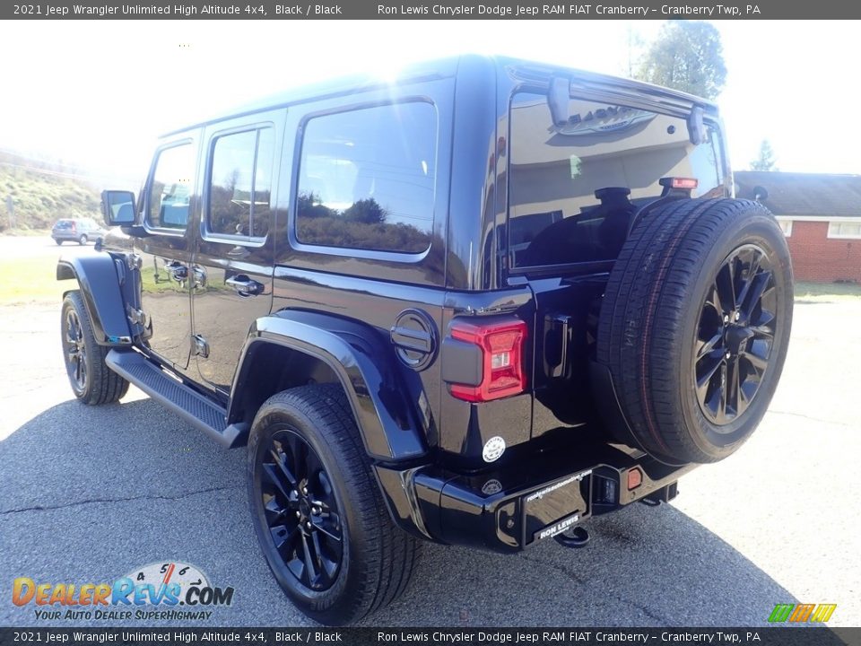 2021 Jeep Wrangler Unlimited High Altitude 4x4 Black / Black Photo #3