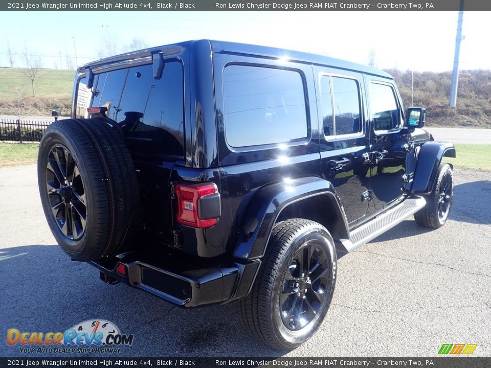 2021 Jeep Wrangler Unlimited High Altitude 4x4 Black / Black Photo #6