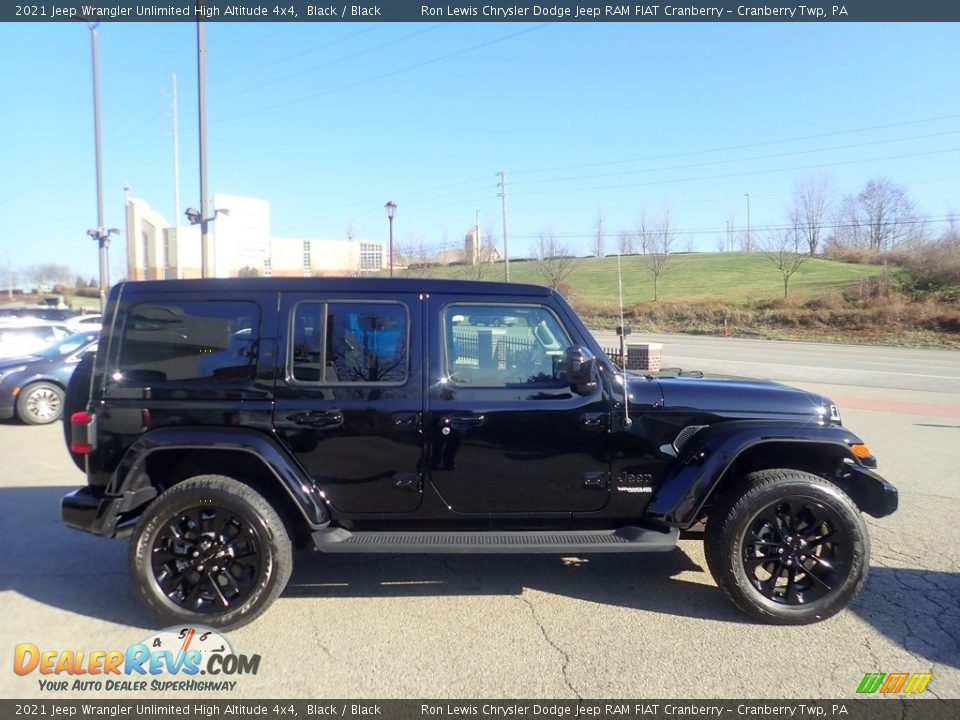 2021 Jeep Wrangler Unlimited High Altitude 4x4 Black / Black Photo #7