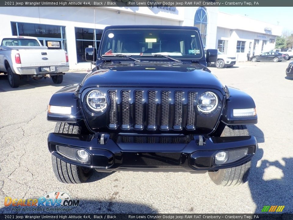 2021 Jeep Wrangler Unlimited High Altitude 4x4 Black / Black Photo #9