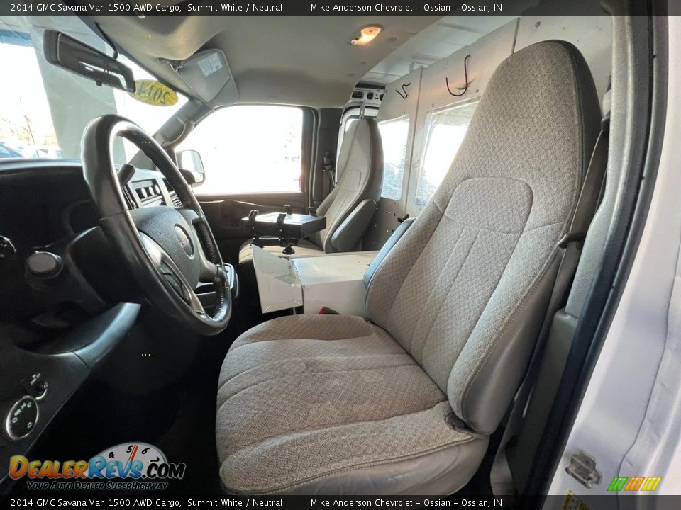 2014 GMC Savana Van 1500 AWD Cargo Summit White / Neutral Photo #16