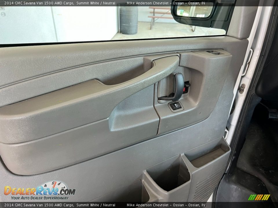 2014 GMC Savana Van 1500 AWD Cargo Summit White / Neutral Photo #17
