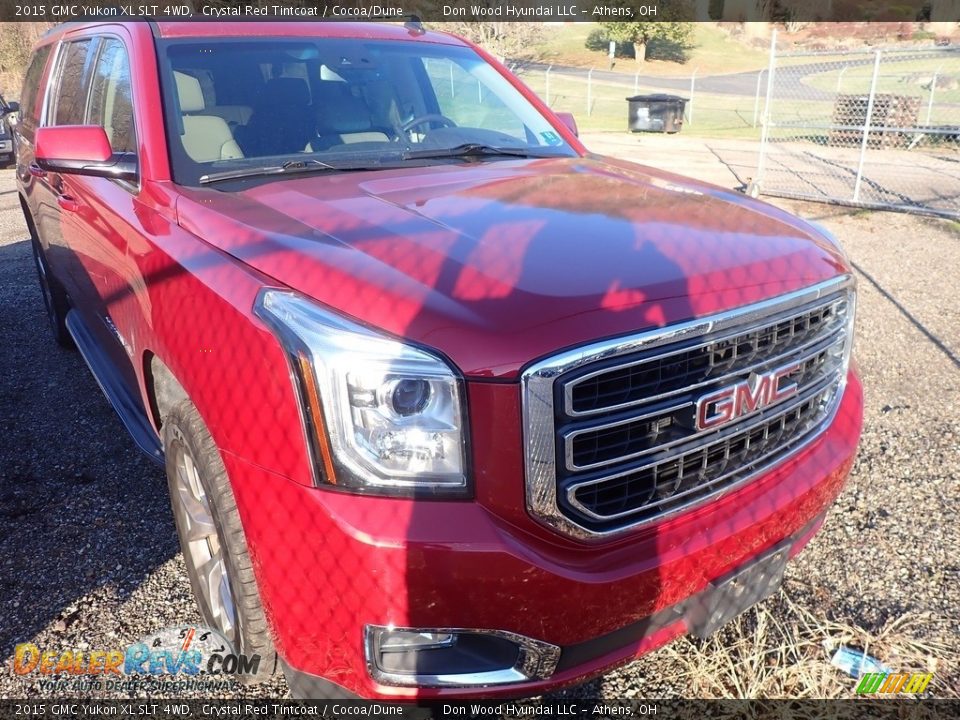 2015 GMC Yukon XL SLT 4WD Crystal Red Tintcoat / Cocoa/Dune Photo #3