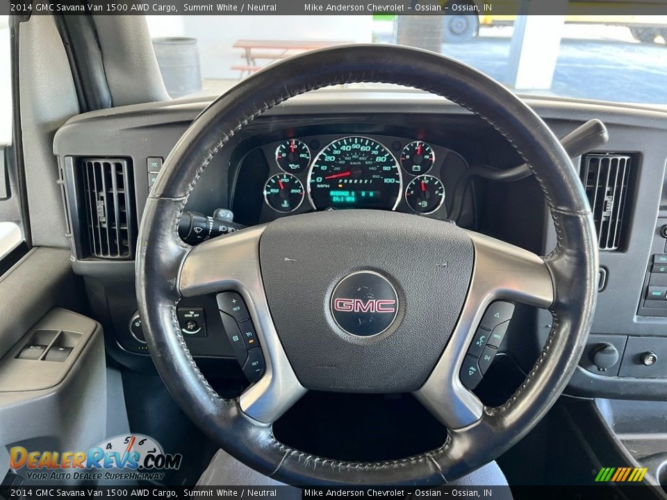 2014 GMC Savana Van 1500 AWD Cargo Steering Wheel Photo #19