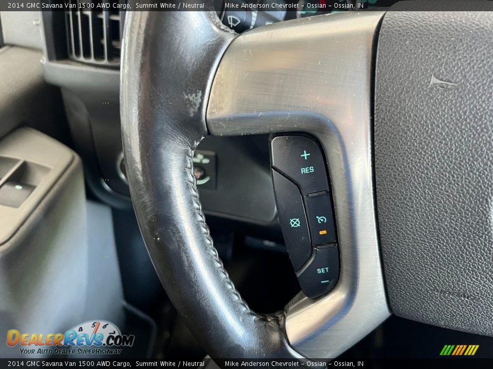 2014 GMC Savana Van 1500 AWD Cargo Steering Wheel Photo #20