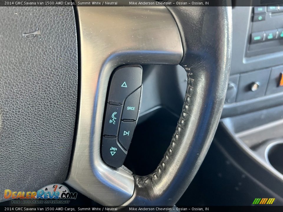 2014 GMC Savana Van 1500 AWD Cargo Steering Wheel Photo #21