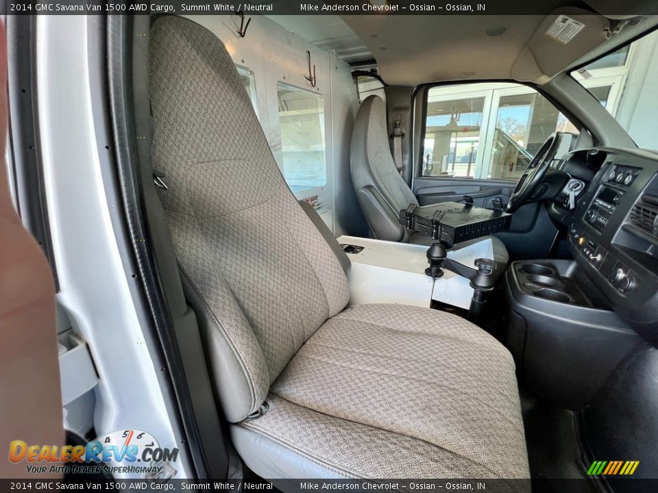 Front Seat of 2014 GMC Savana Van 1500 AWD Cargo Photo #24