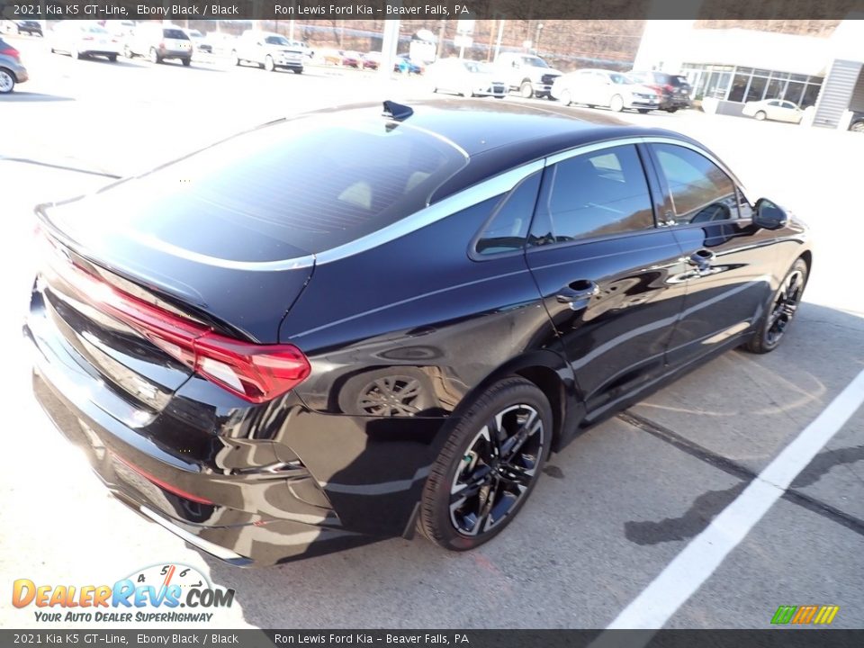 2021 Kia K5 GT-Line Ebony Black / Black Photo #4