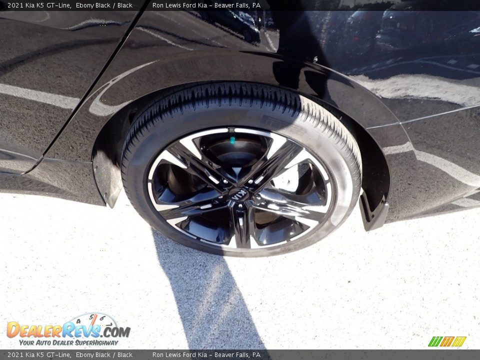 2021 Kia K5 GT-Line Ebony Black / Black Photo #5