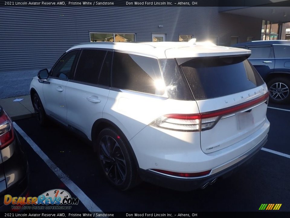 2021 Lincoln Aviator Reserve AWD Pristine White / Sandstone Photo #8