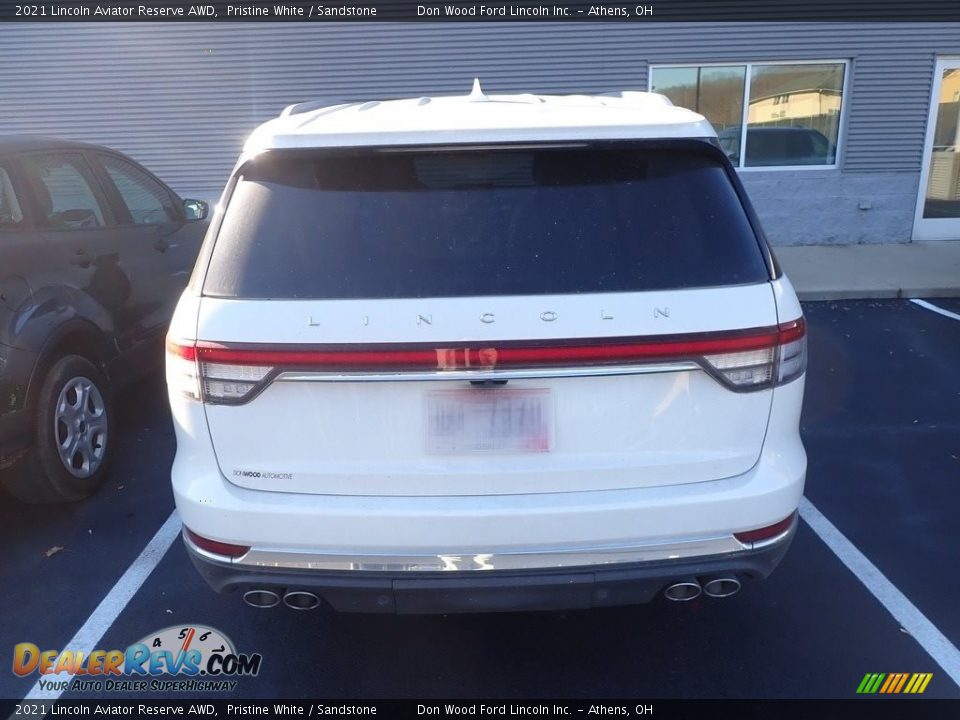 2021 Lincoln Aviator Reserve AWD Pristine White / Sandstone Photo #9