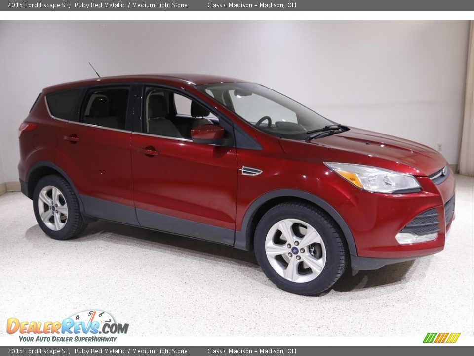 2015 Ford Escape SE Ruby Red Metallic / Medium Light Stone Photo #1