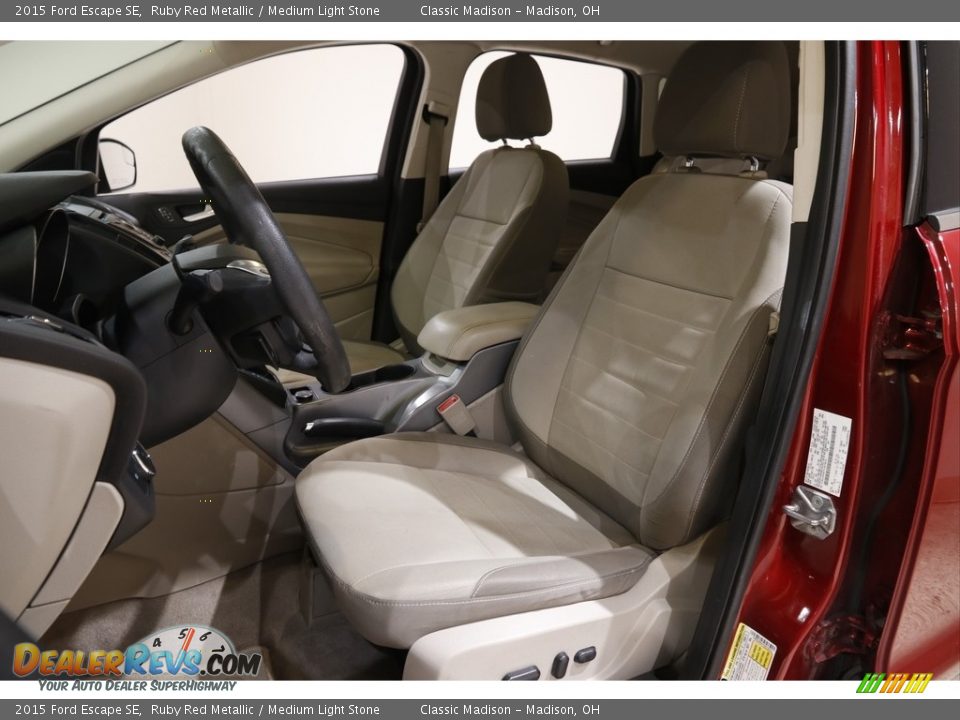 2015 Ford Escape SE Ruby Red Metallic / Medium Light Stone Photo #5