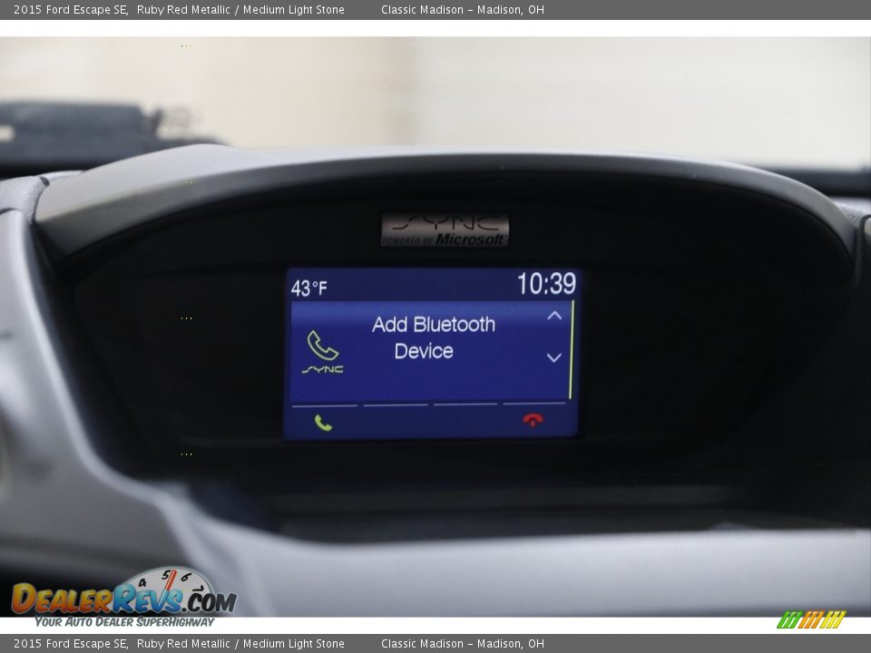 2015 Ford Escape SE Ruby Red Metallic / Medium Light Stone Photo #11