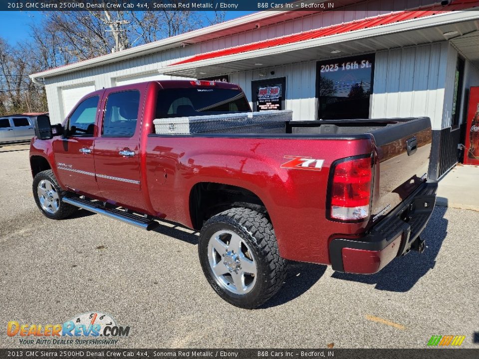 2013 GMC Sierra 2500HD Denali Crew Cab 4x4 Sonoma Red Metallic / Ebony Photo #3