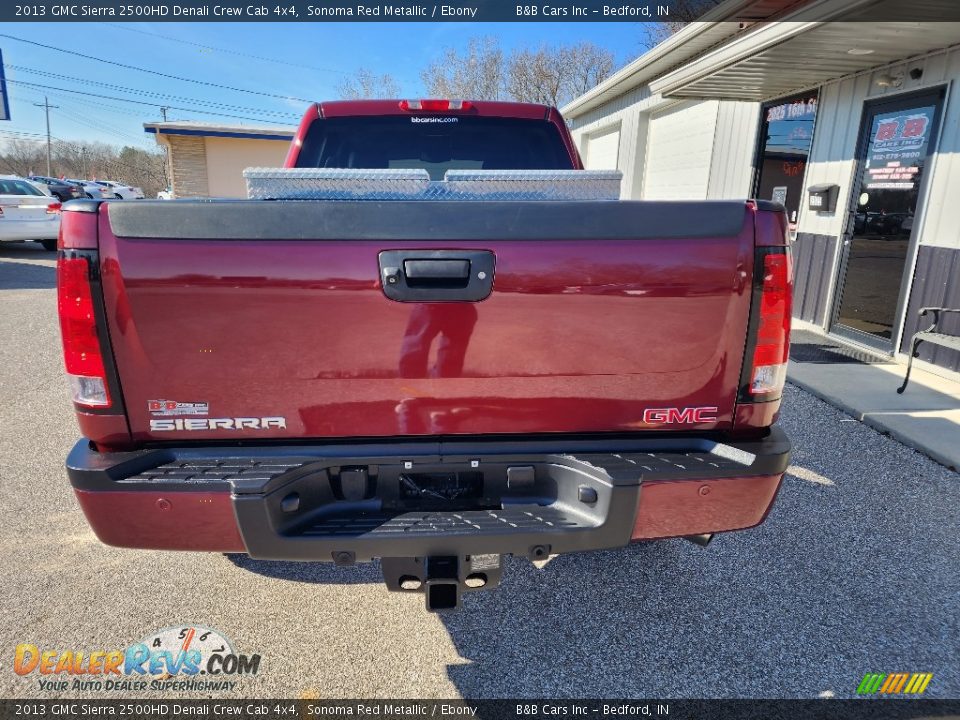 2013 GMC Sierra 2500HD Denali Crew Cab 4x4 Sonoma Red Metallic / Ebony Photo #4