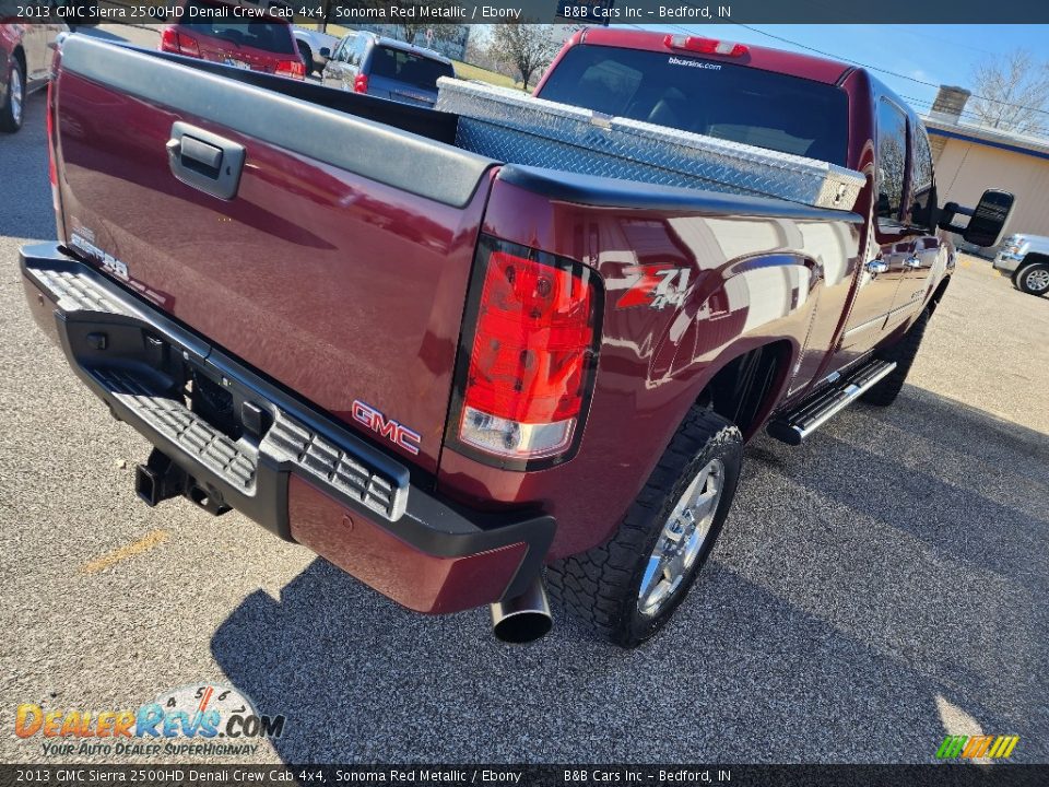 2013 GMC Sierra 2500HD Denali Crew Cab 4x4 Sonoma Red Metallic / Ebony Photo #5