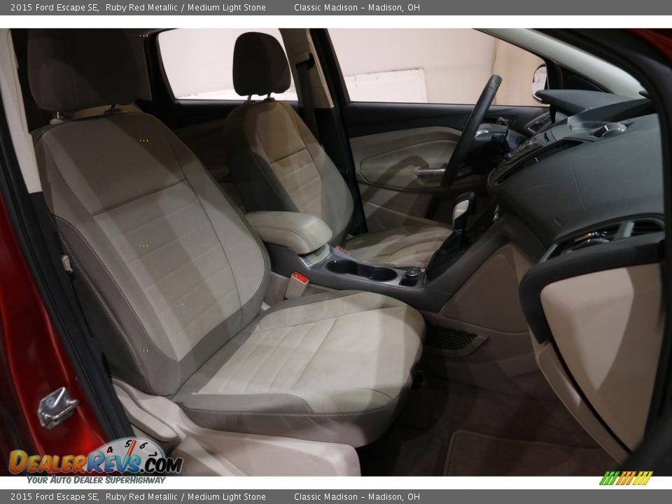 2015 Ford Escape SE Ruby Red Metallic / Medium Light Stone Photo #14