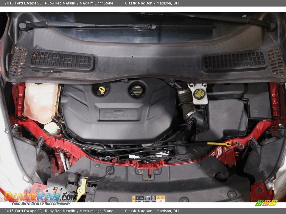 2015 Ford Escape SE Ruby Red Metallic / Medium Light Stone Photo #18