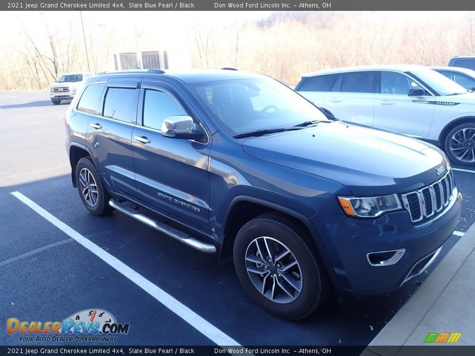 2021 Jeep Grand Cherokee Limited 4x4 Slate Blue Pearl / Black Photo #2