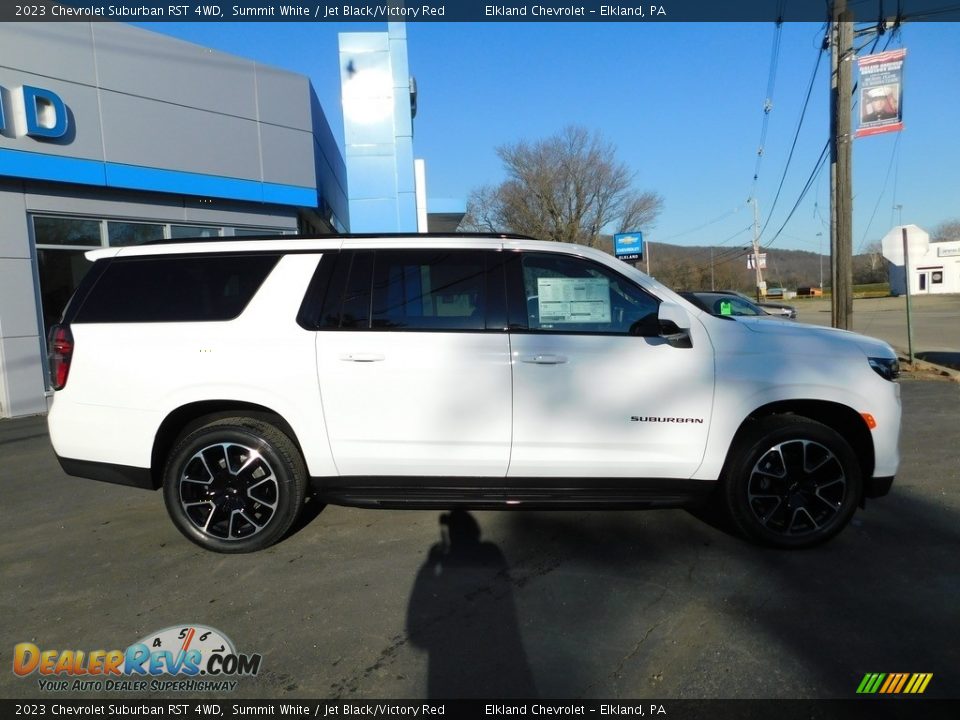 2023 Chevrolet Suburban RST 4WD Summit White / Jet Black/Victory Red Photo #7