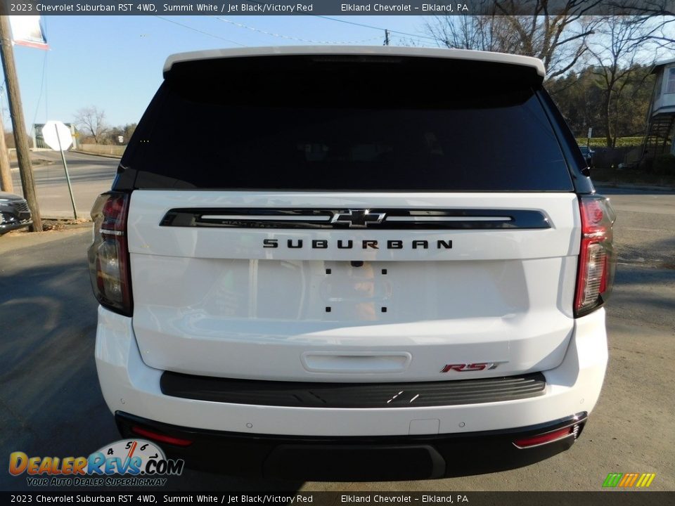 2023 Chevrolet Suburban RST 4WD Summit White / Jet Black/Victory Red Photo #10