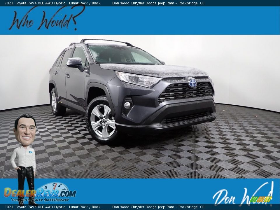 2021 Toyota RAV4 XLE AWD Hybrid Lunar Rock / Black Photo #1
