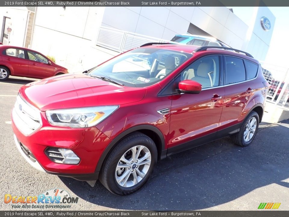 2019 Ford Escape SEL 4WD Ruby Red / Chromite Gray/Charcoal Black Photo #1