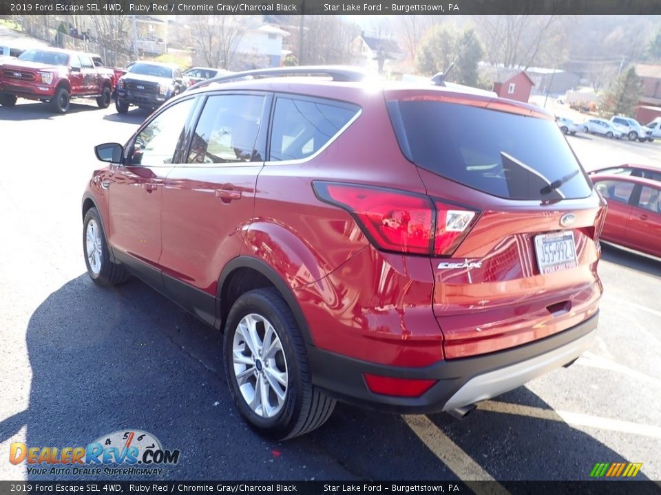 2019 Ford Escape SEL 4WD Ruby Red / Chromite Gray/Charcoal Black Photo #5