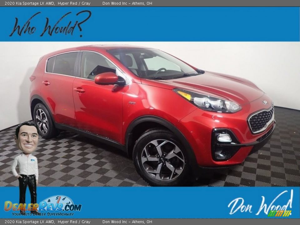 2020 Kia Sportage LX AWD Hyper Red / Gray Photo #1