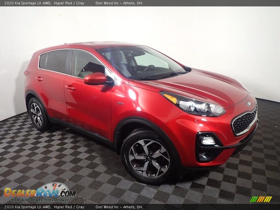 2020 Kia Sportage LX AWD Hyper Red / Gray Photo #3