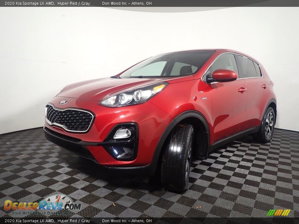 2020 Kia Sportage LX AWD Hyper Red / Gray Photo #7
