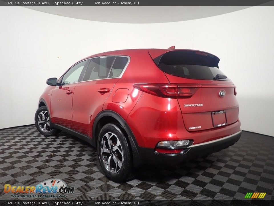 2020 Kia Sportage LX AWD Hyper Red / Gray Photo #9